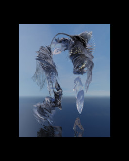 caterpillar artwork by sms3d for afterlife ibiza 2023