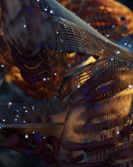 artwork SMS3D , super model services 3d , afterlife ibiza party season 2023 , anyma , tale of us , sunbathing lionfish, houdini 3d